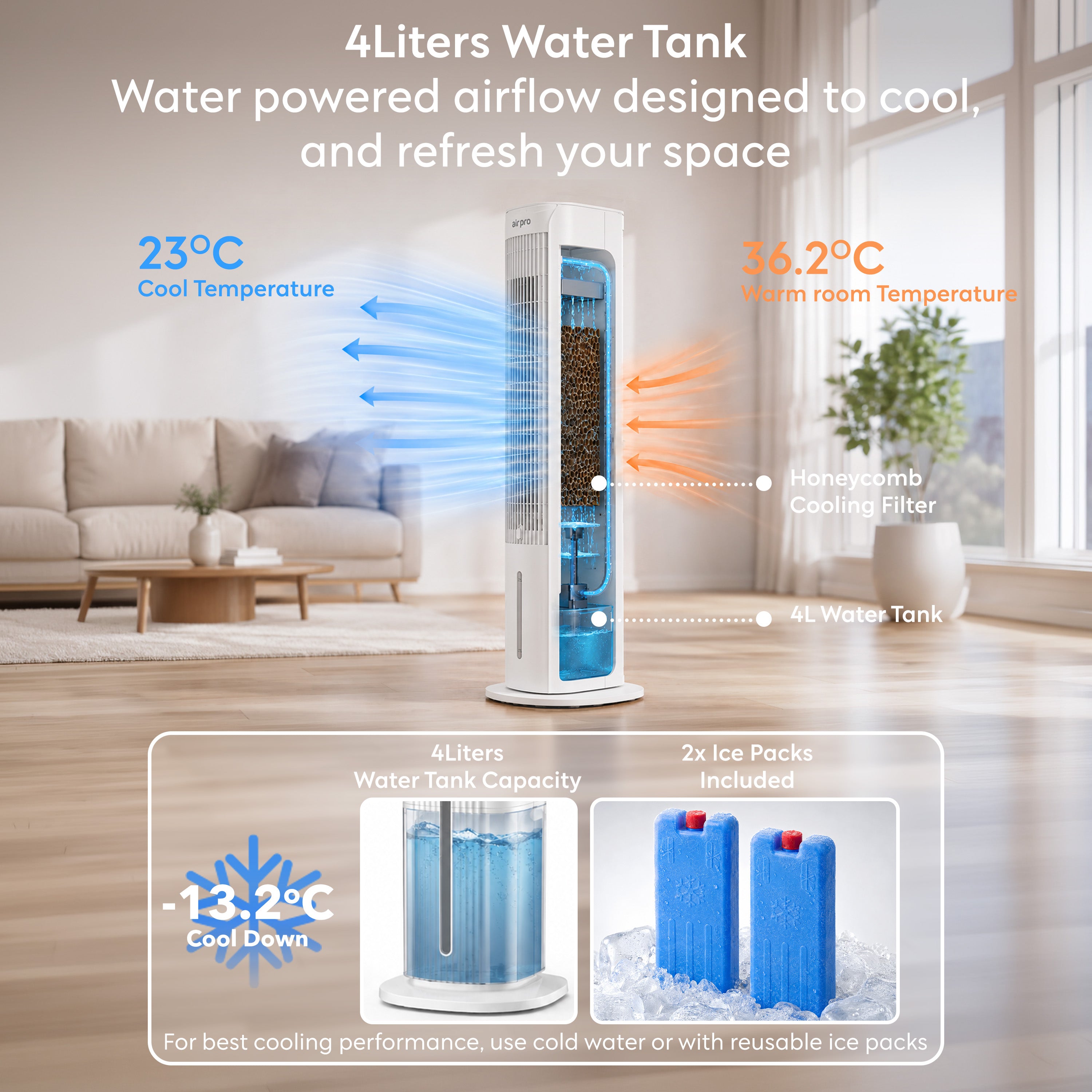 3-in-1 Portable Air Cooler (SmartVoice™ Enabled)