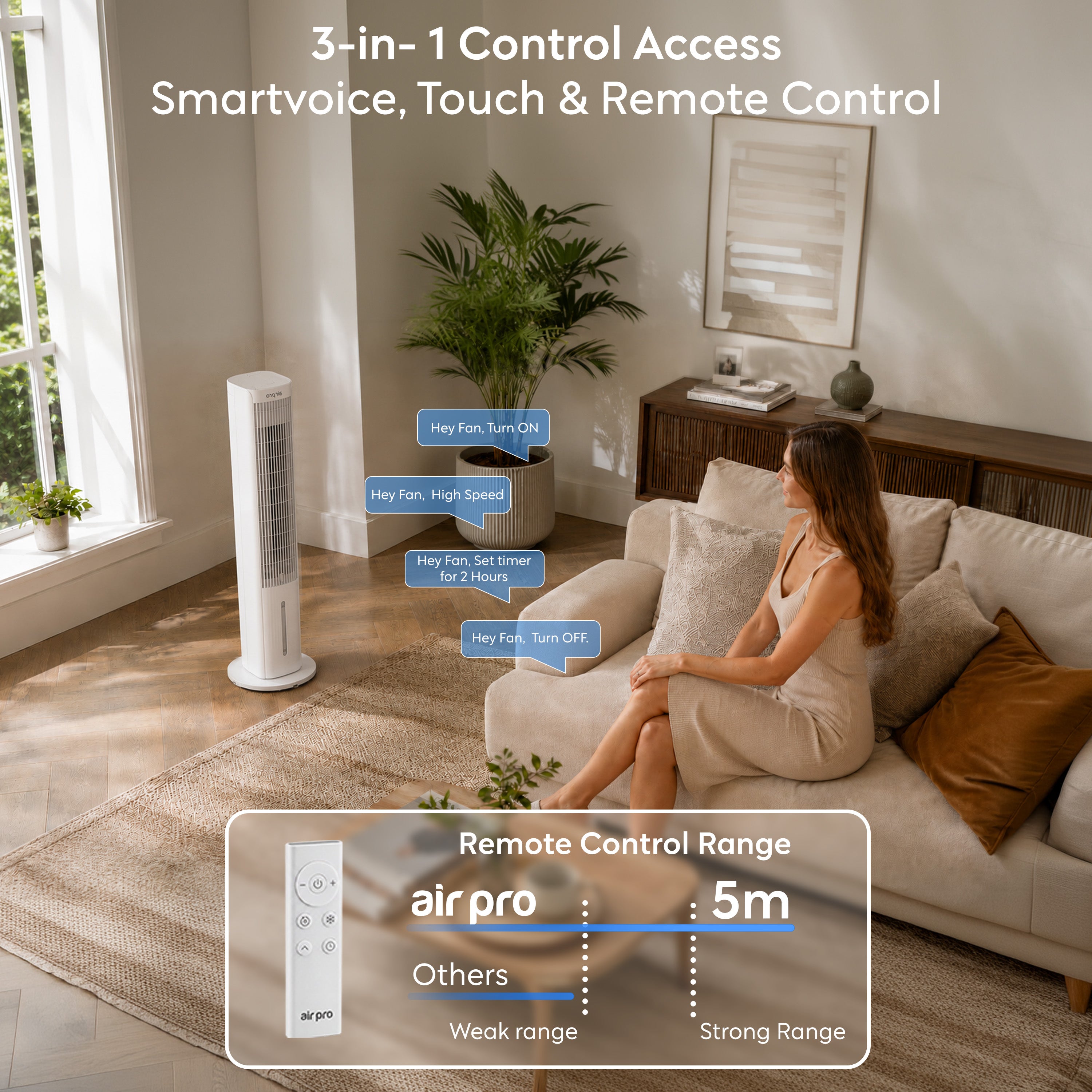 3-in-1 Portable Air Cooler (SmartVoice™ Enabled)