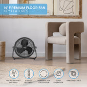 14" / 16" / 20" Circular Floor Fan