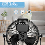 14" / 16" / 20" Circular Floor Fan
