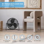 14" / 16" / 20" Circular Floor Fan
