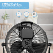 16" Circular Floor Fan