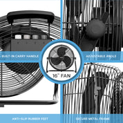 14" / 16" / 20" Circular Floor Fan
