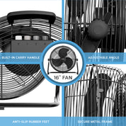 16" Circular Floor Fan