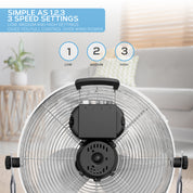 14" / 16" / 20" Circular Floor Fan