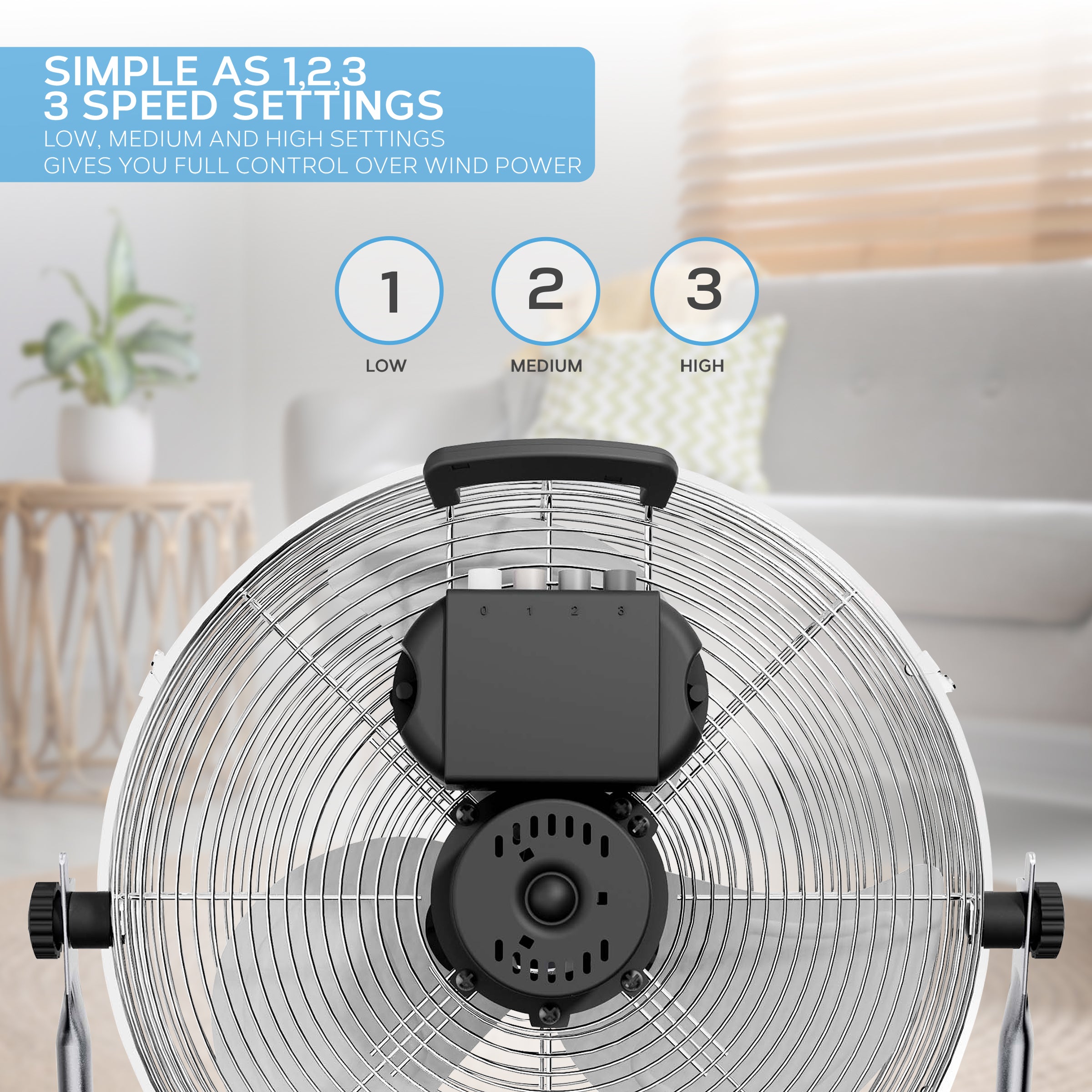 14" / 16" / 20" Circular Floor Fan