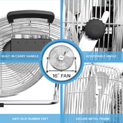 14" / 16" / 20" Circular Floor Fan