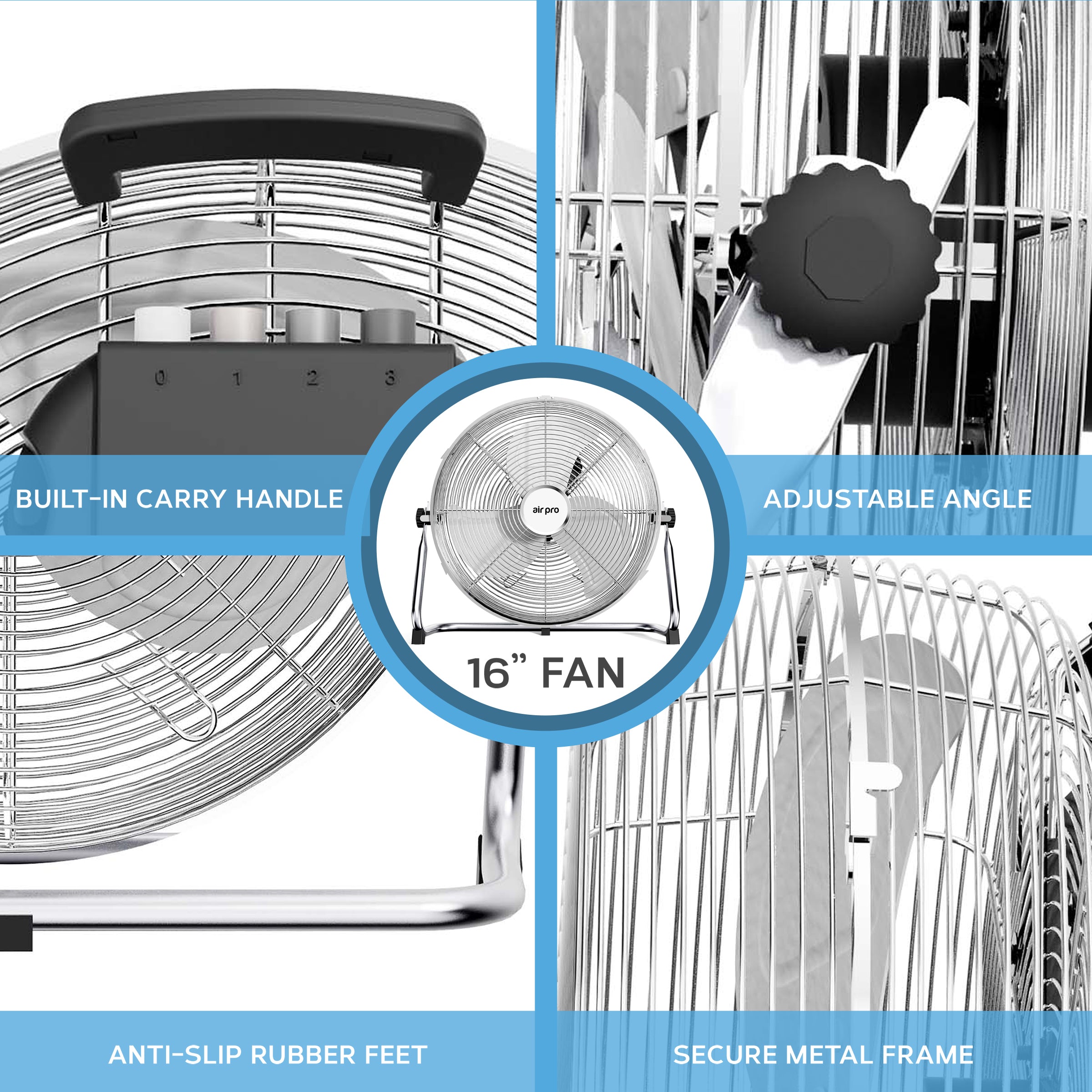 14" / 16" / 20" Circular Floor Fan