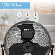 14" / 16" / 20" Circular Floor Fan