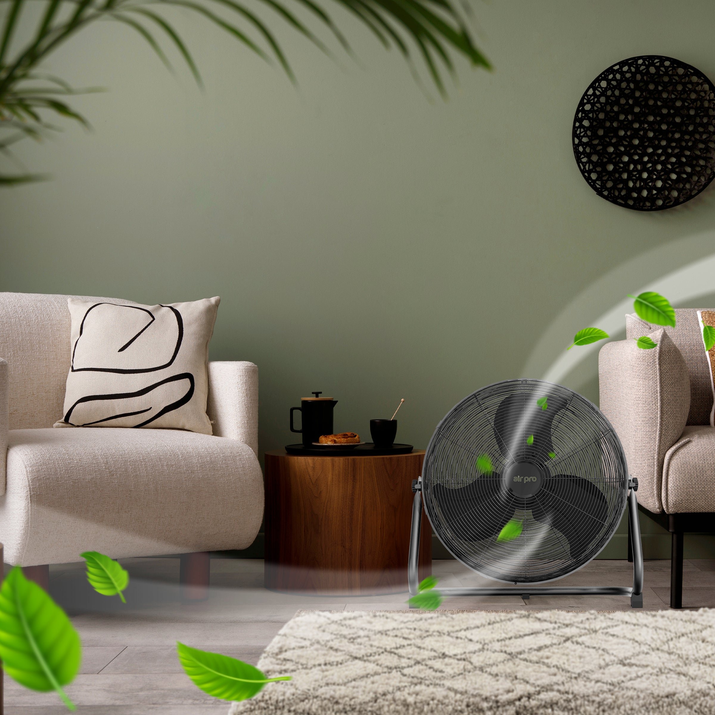 20" Circular Floor Fan