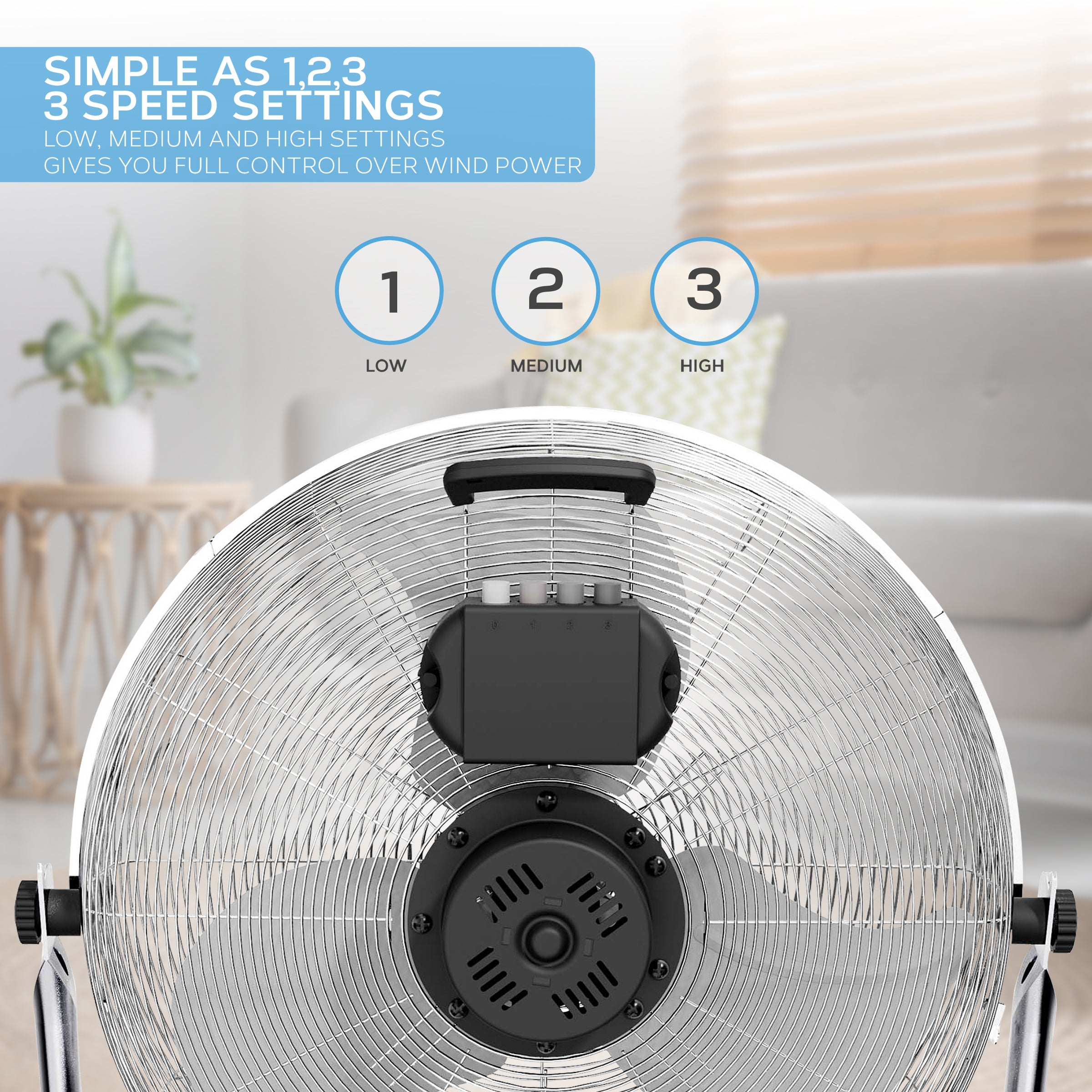 14" / 16" / 20" Circular Floor Fan