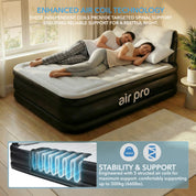 Inflatable Air Mattress with Headboard